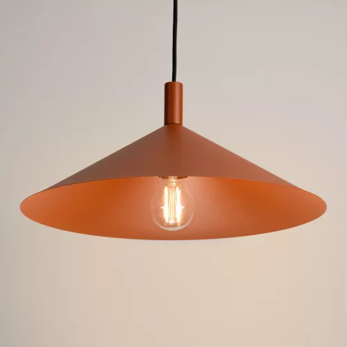 LED függesztett mennyezeti lámpatest E27 okker piros modern Nox Crimson SL.2541 Sollux