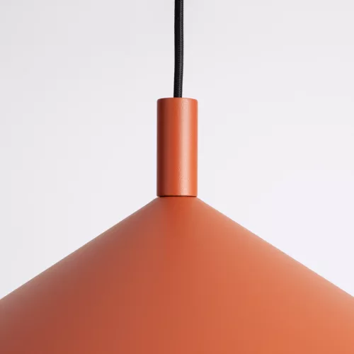 LED függesztett mennyezeti lámpatest E27 okker piros modern Nox Crimson SL.2541 Sollux