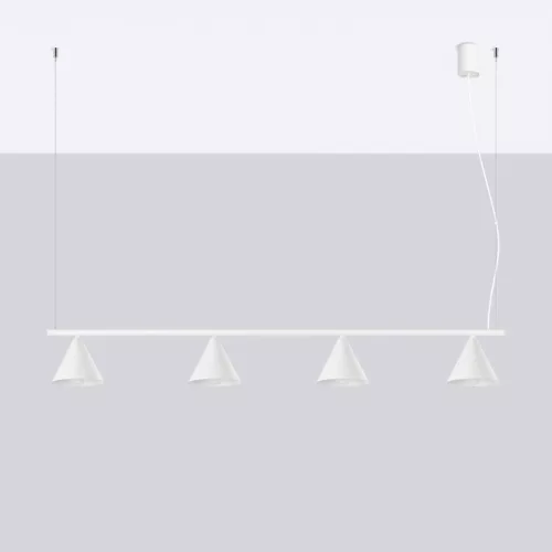 LED függesztett mennyezeti lámpa 4x E14 fehér modern Nox Crimson SL.2551 Sollux
