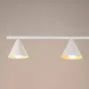 LED függesztett mennyezeti lámpa 4x E14 fehér modern Nox Crimson SL.2551 Sollux