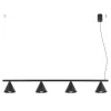 LED függesztett mennyezeti lámpa 4x E14 fekete modern Nox Crimson SL.2552 Sollux