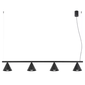   LED függesztett mennyezeti lámpa 4x E14 fekete modern Nox Crimson SL.2552 Sollux