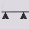 LED függesztett mennyezeti lámpa 4x E14 fekete modern Nox Crimson SL.2552 Sollux