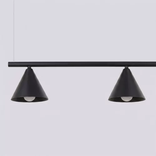 LED függesztett mennyezeti lámpa 4x E14 fekete modern Nox Crimson SL.2552 Sollux