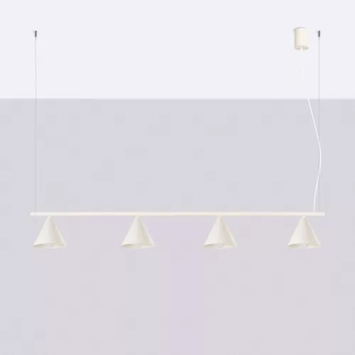 LED függesztett mennyezeti lámpa 4x E14 bézs modern Nox Crimson SL.2554 Sollux