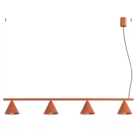   LED függesztett mennyezeti lámpa 4x E14 okker piros modern Nox Crimson SL.2556 Sollux