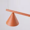 LED függesztett mennyezeti lámpa 4x E14 okker piros modern Nox Crimson SL.2556 Sollux