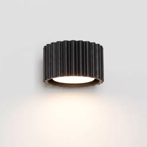 LED fali spotlámpa Gx53 fekete minimalista kialakítású hengeres Aura Deep Space SL.2613 Sollux