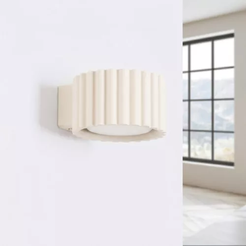 LED fali spotlámpa Gx53 bézs minimalista kialakítású hengeres Aura Deep Space SL.2614 Sollux