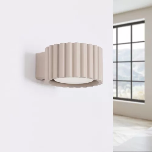 LED fali spotlámpa Gx53 Taupe minimalista kialakítású hengeres Aura Deep Space SL.2619 Sollux