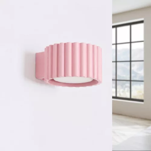 LED fali spotlámpa Gx53 rózsaszín minimalista kialakítású hengeres Aura Deep Space SL.2622 Sollux
