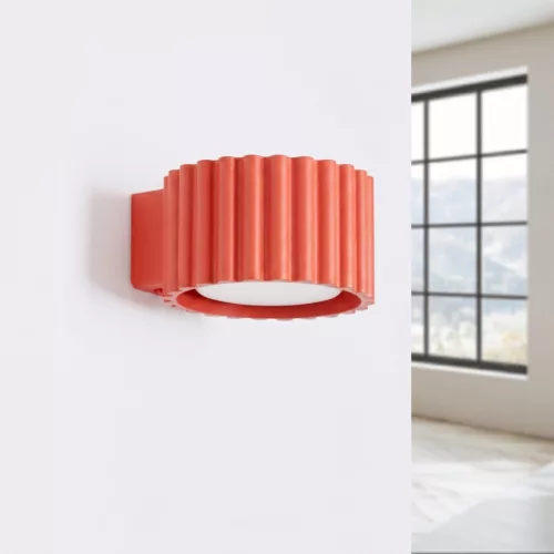 LED fali spotlámpa Gx53 piros minimalista kialakítású hengeres Aura Deep Space SL.2625 Sollux