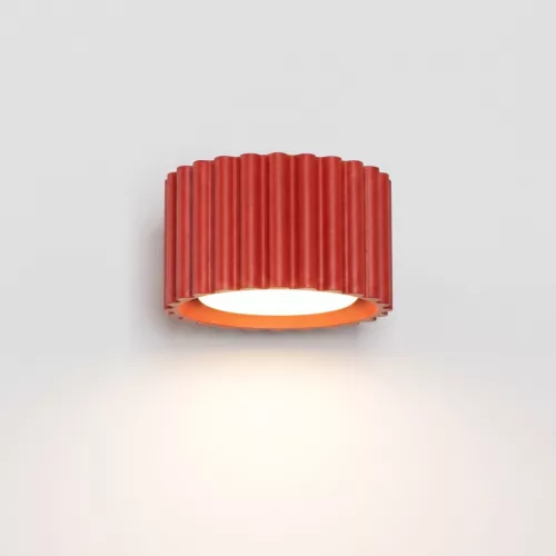 LED fali spotlámpa Gx53 piros minimalista kialakítású hengeres Aura Deep Space SL.2625 Sollux