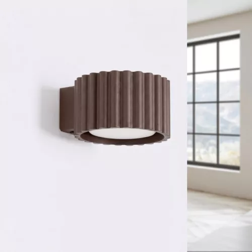 LED fali spotlámpa Gx53 barna minimalista kialakítású hengeres Aura Deep Space SL.2626 Sollux