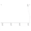 LED függesztett mennyezeti spotlámpa 4x GU10 fehér minimalista kialakítású hengeres bordázott Deep Space SL.2711 Sollux