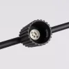 LED függesztett mennyezeti spotlámpa 4x GU10 fekete minimalista kialakítású hengeres bordázott Deep Space SL.2712 Sollux
