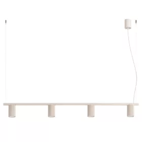   LED függesztett mennyezeti spotlámpa 4x GU10 bézs minimalista kialakítású hengeres bordázott Deep Space SL.2713 Sollux