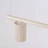 LED függesztett mennyezeti spotlámpa 4x GU10 bézs minimalista kialakítású hengeres bordázott Deep Space SL.2713 Sollux
