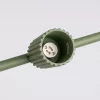 LED függesztett mennyezeti spotlámpa 4x GU10 olívazöld minimalista kialakítású hengeres bordázott Deep Space SL.2714 Sollux
