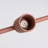 LED függesztett mennyezeti spotlámpa 4x GU10 okker piros minimalista kialakítású hengeres bordázott Deep Space SL.2715 Sollux