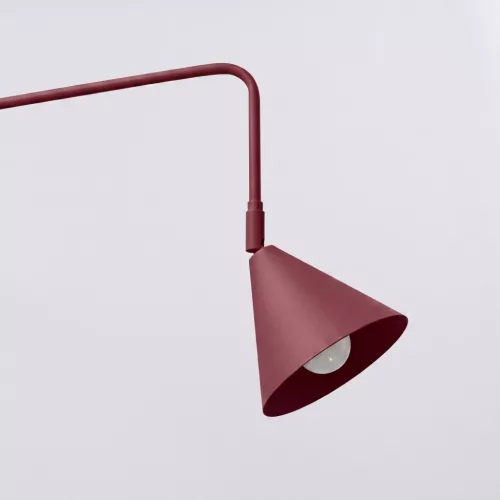 Falikar E14 kapcsolóval burgundi vörös Nox Crimson SL.2289 Sollux