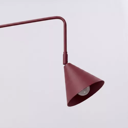 Falikar E14 kapcsolóval burgundi vörös felületre szerelhető Nox Crimson SL.2498 Sollux