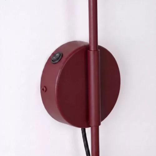 Falikar E14 kapcsolóval burgundi vörös felületre szerelhető Nox Crimson SL.2498 Sollux