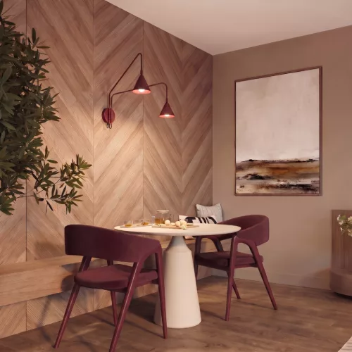 Falikar 2x E14 kapcsolóval burgundi vörös felületre szerelhető Nox Crimson SL.2513 Sollux