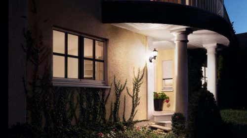 Kerti lámpa Magasság fali lámpa L 15 S E27 IP44 Érzékelő Fekete Steinel