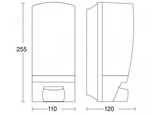 LED kerti lámpa világító házszám fali lámpa L 1 E27 IP44 érzékelő fekete acél