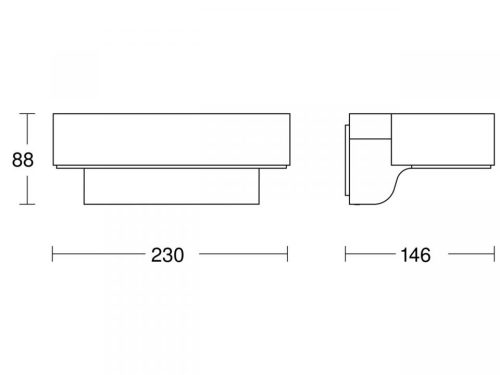 Kerti lámpa emelő fali lámpa L 800 LED iHF Connect IP44 7.5W 3000K Up Down Sensor + Bluetooth Antracit Steinel