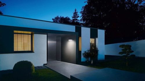 Kerti lámpa emelő fali lámpa L 825 LED iHF Connect IP44 12W 3000K érzékelő + Bluetooth antracit acél