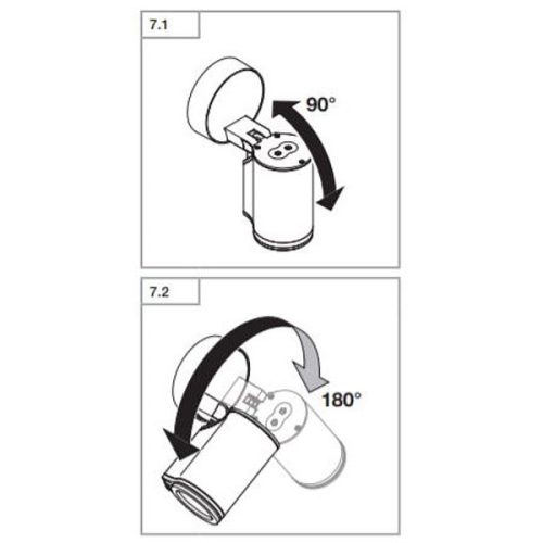 Kerti lámpa emelő fali lámpa SPOT ONE GU10 LED IP44 6.7W 3000K Reflektor Antracit Steinel