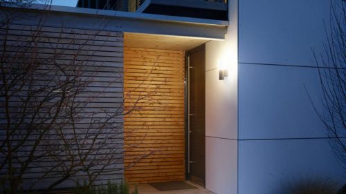 Kerti lámpa emelő fali lámpa L 620 CAM LED IP44 13.5W 3000K érzékelő + kamera antracit acél