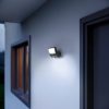 LED-es reflektor 9,3 W 862lm 3000K IP44 fényerő - és alkony érzékelővel XLED ívelt acél