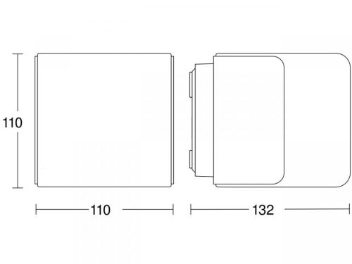 Kerti lámpa emelő fali lámpa L 835 LED iHF IP44 9.5W 3000K érzékelő + Bluetooth antracit acél