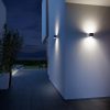Kerti lámpa emelő fali lámpa L 840 LED iHF IP44 9.5W 3000K érzékelő + Bluetooth ezüst acél
