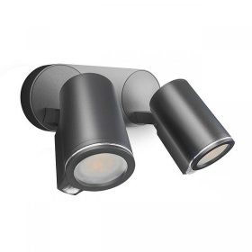   Kerti lámpa magassági fali lámpa SPOT Duo Sensor Connect 2xGU10 LED IP44 15W 3000K érzékelő + Bluetooth Antracit Steinel