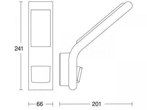 LED-es reflektor 7.2 W 648lm 4000K IP44 antracit mozgás- és alkony érzékelővel XLED vékony Steinel