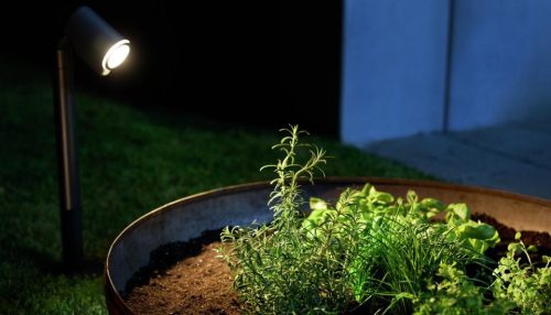 Kültéri kerti lámpa SPOT Way Sensor Connect LED GU10 IP44 7W 3000K érzékelő + Bluetooth Post Antracit Steinel