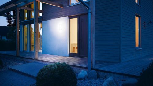 Kerti lámpa emelő fali lámpa L 22 E27 IP44 érzékelő antracit acél