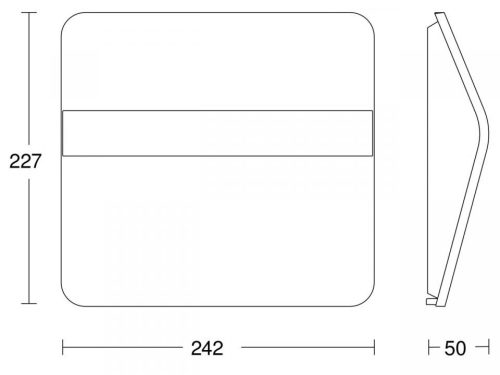 LED napelemes kerti lámpa világító házszámú fali lámpa XSOLAR LH-N IP44 0,03W 4000K acél acél érzékelő