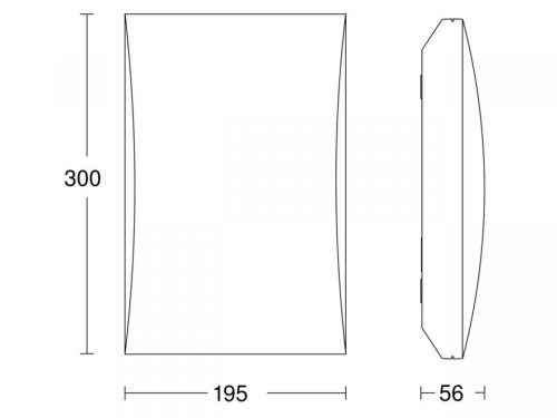 LED-es kerti lámpa világító házszámú fali lámpa LN1 IP54 4,5W 3000K érzékelő fehér Steinel