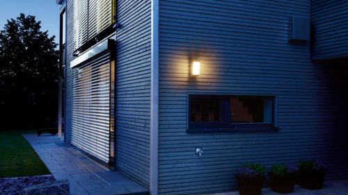 Kerti lámpa világító házszám fali lámpa L 666 LED V2 IP44 8.7W 3000K érzékelő antracit acél