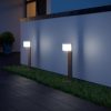 Kültéri kerti lámpa GL 80 LED iHF IP44 9,5W 3000K érzékelő + Bluetooth oszlop ezüst acél