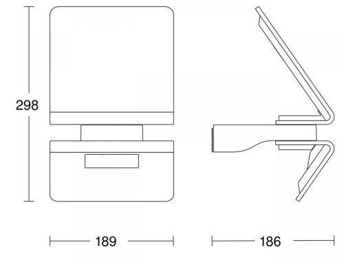 Napelemes kerti lámpa XSOLAR LS emelőfali lámpa IP44 1.2W 4000K érzékelő fehér acél