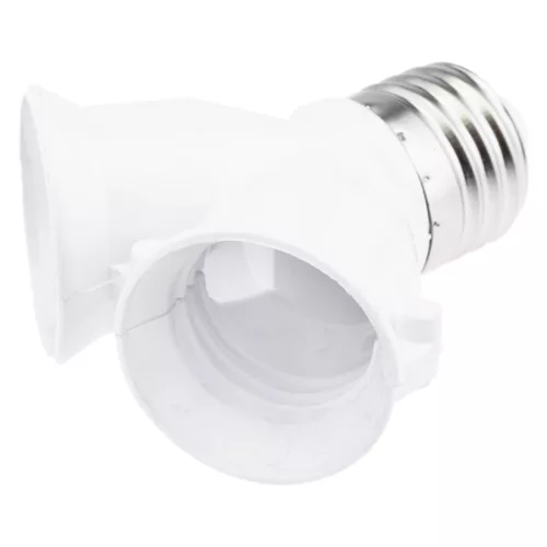 Izzó foglalat LED-adapter dupla átalakító E27 - 2xE27