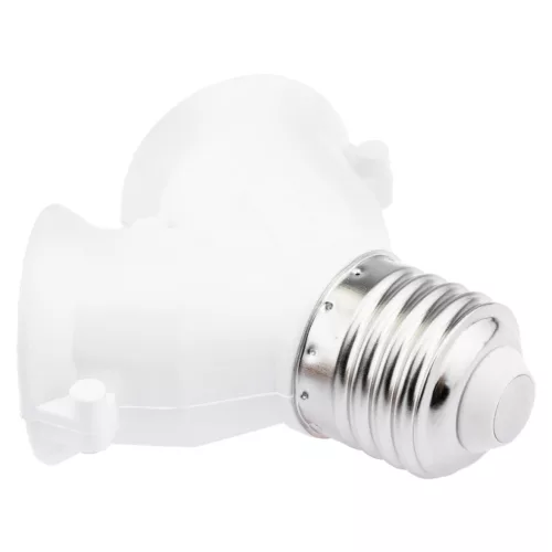 Izzó foglalat LED-adapter dupla átalakító E27 - 2xE27