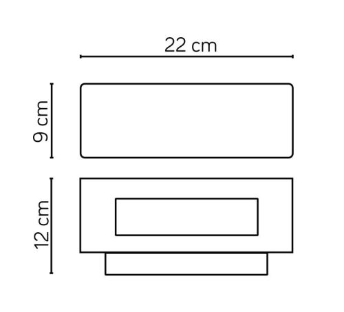 Kültéri kerti lámpa Fali lámpa Zen ZN-K100 E27 Su-Ma
