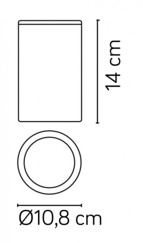 Felületre szerelhető HALOGÉN mozgatható Adela 7004 DG GU10 kerek 140 mm-es Su-Ma